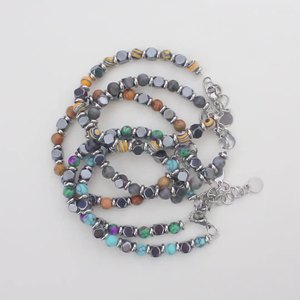 Adjustable Classic Natural Stone Lapis Lazuli Women <b>Men</b> Jewelry Wholesale Hematite Tiger Eye <b>Beaded</b> Stretch <b>Bracelet</b> Gift - Product Image 2