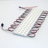 Module LED Pixel Lumineux Numérique Couleurs Rêves RGB 12V 24V WS2811 IC 75MM*15MM 3LED 5050 Lentille Injectée Intelligente Magique Adressable