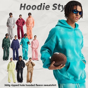 Conjunto de Sudadera con Capucha y Pantalones con Estampado de Leopardo, Forro Polar, Lavado con Spray, Estilo Vintage, 360g, Nueva Colección Otoño Invierno - Product Image 2