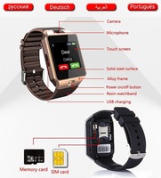 Reloj Inteligente DZ09, Reloj Telefónico para Niños con Pantalla Táctil, Tarjeta SIM, Multi-idioma, Dispositivo Inteligente para Llamadas