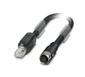 Cable PROFIBUS SF/UTP M12 SPEEDCON VARAN de 6 pines, preensamblado, blindado, con conductores de cobre estañado trenzado, 10m, 100Mbps, IP20, negro - Product Image 2