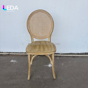 Silla de Comedor de Madera y Ratán LEDA para Banquetes, Eventos, Restaurantes, Bodas y Hoteles - Product Image 6