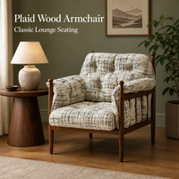 Fauteuil d'appoint moderne et confortable avec structure en bois durable pour salon, villa, hôtel, chambre à coucher