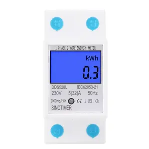 Multifunctional 110V Two Wire LCD Digital Display Wattmeter Power Consumption Energy KWh Electricity Meter AC 110V 120V 50Hz