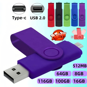 แฟลชไดรฟ์พลาสติกแบบพกพา USB 2.0 ความเร็วสูง ใช้งานได้สองรูปแบบ ความจุ 512MB-128GB เหมาะสำหรับโทรศัพท์มือถือ แล็ปท็อป แท็บเล็ต - Product Image 6