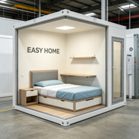 Unité de chambre à coucher modulaire moderne en conteneur, installation rapide