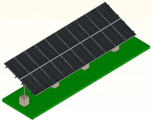 Bài duy nhất thép mạ kẽm bảng điều khiển năng lượng mặt trời gắn khung - Product Image 1