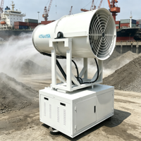 Canon à brouillard industriel longue portée pour la suppression de la poussière et la réduction des dépôts de poussière dans les ports et terminaux de matériaux en vrac