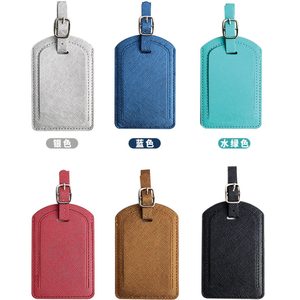 Targhetta per bagagli in finta pelle porta biglietti da visita per viaggi in molte opzioni di colore - Product Image 2