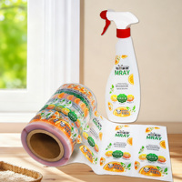 Produits de solution de nettoyage personnalisés, détergent à lessive imperméable, seau, étiquettes adhésives imprimées, autocollants