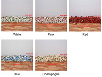 Hoogwaardige bruidsboeketten bloemenrij witte decoratie tafeldecoratie bloemenarrangement kunstbloemenloper