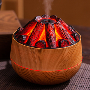 UK Humificador 300ml <b>Mini</b> Flame Volcano Aroma Diffuser Household Essential Oil Humidifier with 1-Year Warranty Innovative Design - Product Image 1