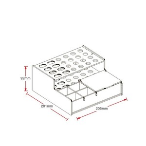 Support pour consommables dentaires en acrylique, boîte de rangement transparente à plusieurs niveaux avec découpes circulaires pour outils dentaires et matériel buccal - Product Image 3