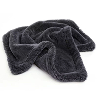 Serviette de lavage auto en microfibre torsadée à faible MOQ 40*60cm, séchage rapide, microfibre 1200gsm, entretien et detailing auto, super absorbante