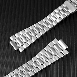 Adecuado para hombres Reloj inteligente de alta calidad PP Nautilus Estilo de negocios Ajustable Acero sólido Plata Correa de reloj de acero inoxidable - Product Image 6