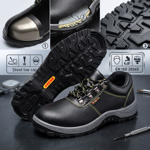 Chaussures de sécurité pour hommes, chaussures ESD antistatiques, embout en acier, résistantes aux perforations, SRC antidérapantes, pour salle blanche, <span class=keywords><strong>laboratoire</strong></span>, usine, directement de l'usine - Product Image 1