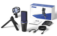 Offres Spéciales Studio Podcasting Gaming Micrfono Enregistrement de Flux De Bureau USB Micro À CONDENSATEUR Microphone