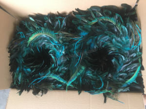 孔雀の花輪 羽根 クリスマスリース ホームドア 壁 窓 結婚式 パーティー ハロウィン 感謝祭 秋の装飾用 - Product Image 5