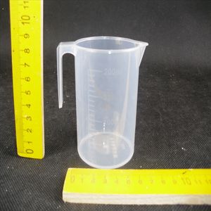 J81251 Vaso Medidor Cilíndrico de Plástico de 200 ml - Instrumento de Enseñanza de Matemáticas y Ciencias para Escuelas Primarias - Product Image 2
