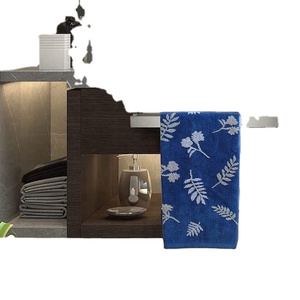Support mural adhésif pour serviettes de bain – Barre porte-serviettes sans perçage pour salle de bain - Product Image 4