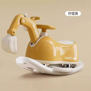 Voiture à pédales en forme d'arachide pour enfants de 1 à 3 ans, excavatrice, cheval à bascule, planche d'équilibre, multifonction - Product Image 3