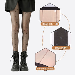 Vente en gros 100G 200G 300G <span class=keywords><strong>faux</strong></span> translucide polaire doublé à pois collants noeud amour mot motif thermique collants lettre personnalisée - Product Image 1