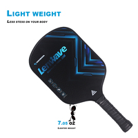Pagaie de Pickleball en fibre de verre personnalisée professionnelle légère 14mm avec balles de Pickleball