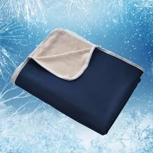 Cooling Summer Double Sided Polyester Ice Silk Cooling Thin Blanket For Hot Sleepers