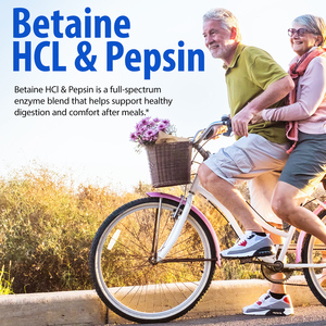 Капсулы с бетаином HCl SOLOTREE: чистый натуральный растительный экстракт, добавка из свеклы для поддержки естественных функций пищеварительной системы. - Product Image 6