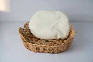 Ganzjahres-Haustier-Rattanhaus Umweltfreundliches Komfortables Haustierbett für Pelzige Freunde Weiden-Kunsthandwerk Katzenhaus - Product Image 2