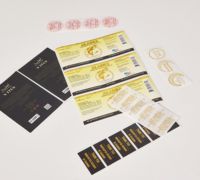 Autocollants pvc réutilisables de haute qualité marqueurs de date en vinyle logo autocollant d'emballage d'étiquette en rouleau noir mat