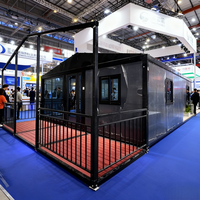 Nouveau design de maison conteneur créative idées de Cube C Box modulaire préfabriqué personnalisé pour forêt jardin extérieur solution de vie élégante