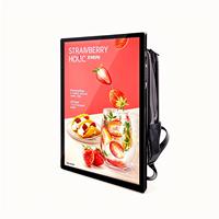 11,6/15/17/18.5/21.5/24/27/32 pulgadas LCD mochila publicidad cartelera caminar pancartas mochila publicidad reproductor