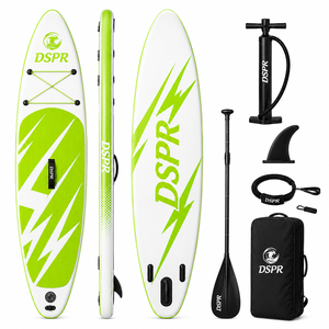 Planche de SUP gonflable ODM stable et polyvalente de 10 pieds en PVC double couche pour excursions sur eau calme pour adultes et jeunes avec configuration à trois ailerons - Product Image 5