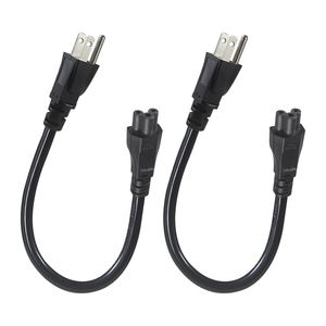 Cable de alimentación NEMA 5-15P a IEC C5 Cloverleaf-Cable de CA estadounidense de 3 clavijas para adaptador de computadora portátil, Notebook, impresora, 125V 10A - Product Image 3