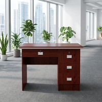 Bureaux informatiques modernes en bois pour petits bureaux, tables de direction avec tiroirs, ensemble de mobilier de bureau, personnalisation d'usine, vente en gros