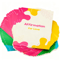Cartes de tarot portables en papier écologique personnalisées avec logo, cartes d'affirmation – Prototypes d'impression personnalisée