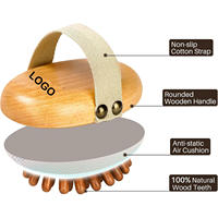 Outil de massage en bois pour la graisse abdominale, brosse de massage corporelle en bois pour les méridiens, masseur pour la cellulite et le drainage lymphatique du corps