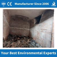 Incinérateur portable de déchets Pneu pour le traitement des boues de chauffage, séparateur d'huile, machine de traitement / Four de fusion par pyrolyse, incinérateur