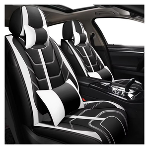 Housses <span class=keywords><strong>de</strong></span> siège avant, housses <span class=keywords><strong>de</strong></span> siège universelles Protections <span class=keywords><strong>de</strong></span> siège auto en cuir nappa <span class=keywords><strong>de</strong></span> qualité supérieure, coussins <span class=keywords><strong>de</strong></span> siège auto avec motif en relief - Product Image 6