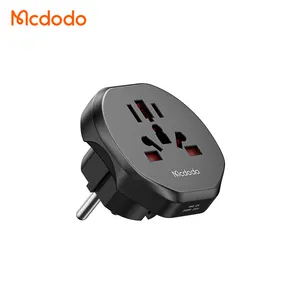 Mcdodo 455 AC Converter 2500W (US, EU, AU UK, CNX2) Universal Travel Adapter Charger EU Round Plug Chargers & Adapters