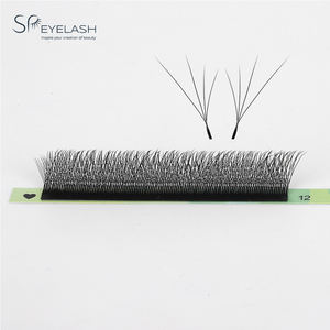 Extensions de cils naturelles douces en 3D 4D W, cils volants inclinés faits à la main de qualité supérieure, cils volumineux pré-faits Fox YY 3DW 4DW - Product Image 5