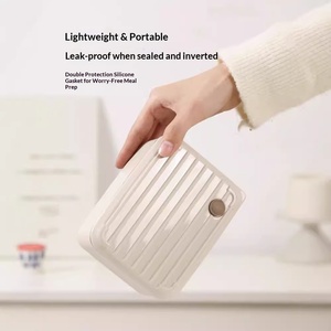 Stainless Steel Dual Tier 1-3L Food Container BPA Free Microwave Safe Insulated Thermos Leak Proof <b>Lunch</b> <b>Box</b> Set Plastic Lid - Product Image 5
