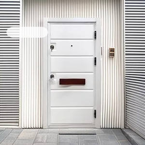 Turkish Style Steel Exterior Wood Interior <b>Iron</b> Door SFA 038 Anti Theft Manual Flat Opening Front Entry Door Yongkang - Product Image 1