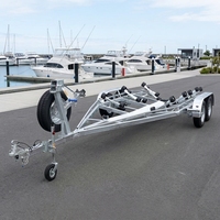Remorque marine légère en aluminium à essieu unique, 500 kg, directement de l'usine