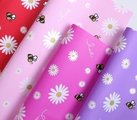 Matériaux floraux imperméables | Fournitures de fleuriste de style Ins Pastel abeille et tournesol | Papier d'emballage Bouquet (papier Ouya)