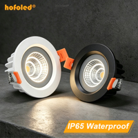 Spot LED Encastrable 5W 7W 9W 12W 15W, Plafonnier Sans Scintillement, Étanche IP65 pour Zones Humides, Salle de Bain, Douche