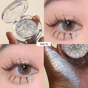 글리터 메탈릭 아이섀도우 팟, 반짝이는 샤이니 스파클리 피치 컬러, 프라이빗 라벨 카멜레온 아이섀도우 판매 - Product Image 4