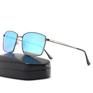 Gafas de Sol Cuadradas para Hombre Conchen, Marco de Aleación de Cobre Negro, Lentes TAC Polarizadas con Protección UV400 para Conducir - Product Image 3