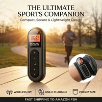 Mini Radio MP3 Multibande Portable de Poche avec Accord Numérique, Batterie Rechargeable et Radio FM pour Baladeur